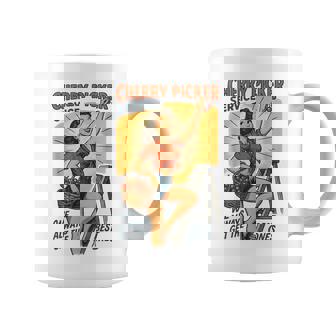 Cherry Picker Service Retro Pinup Fruit Adult Humor Coffee Mug | Mazezy