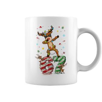 Christmas Dabbing Reindeer Meme Gen Alpha Six Seven 67 Coffee Mug - Thegiftio UK