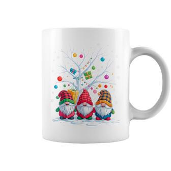 Christmas Gnomes With Presents And Snow Tree Coffee Mug - Thegiftio