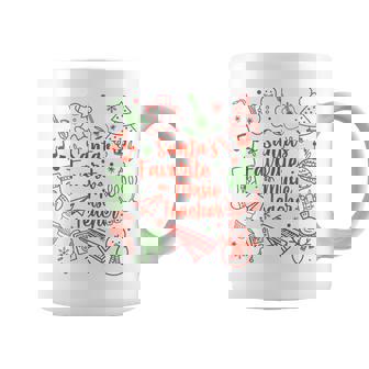 Christmas Santa's Favorite Music Teacher Life Xmas Musician Coffee Mug | Mazezy