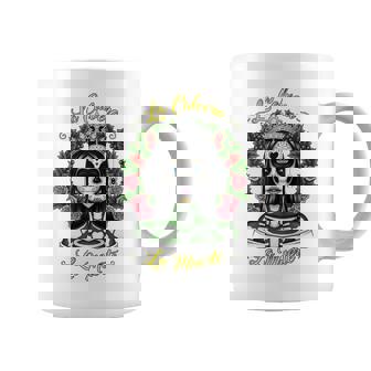 Christmas Sugar Skull Woman Art Day Of Dead Floral Skeleton Tank Top Coffee Mug | Mazezy