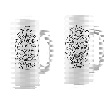 Círculo De Clave Deol De Quintos Teoría Musical Músico Clase Artes Taza de café - Regaloses