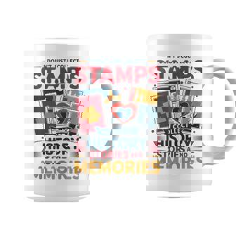 I Collect History Stories And Memories Stamp Collector Tank Top Coffee Mug | Mazezy