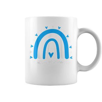 Concientizaciónobre El Autismo Arco Iris En Abril Usamos Azul Autismo Niño Taza de café - Regaloses