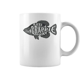 Have A Crappie Day Vintage Fishing Pun Coffee Mug | Mazezy