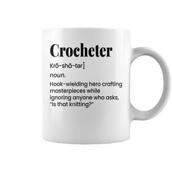 Crocheter Definition Is That Knitting Coffee Mug - Thegiftio UK