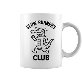 Crocodilelow Runners Club おもしろランニングマスコット 長袖tシャツ コーヒーマグ - Kawaiitshirt