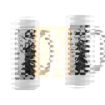 Crow Samurai Raccoon Warrior Crow Raven Art Gothic Tank Top Coffee Mug | Mazezy