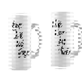 Cute Advent Hope Love Joy Peace Christian Faith Christmas Tri-Blend Coffee Mug | Mazezy