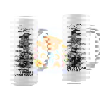 Cute Graduation Highland Cow Holding Diploma T Shirt Coffee Mug | Mazezy