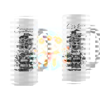 Cute Graduation Koala Holding Diploma T Shirt Coffee Mug | Mazezy