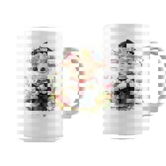 Cute Graduation Lamb Holding Diploma T Shirt Coffee Mug | Mazezy