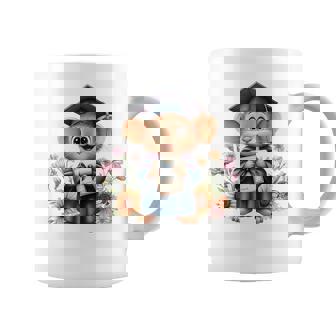 Cute Graduation Mouse Holding Diploma T Shirt Coffee Mug | Mazezy