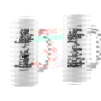 Cute I Love Christmas Prevention Physical Therapy Santa Tri-Blend Coffee Mug | Seseable CA