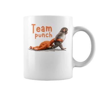 Cute Monkey Punch Holding Plush Toy Animal Lover Coffee Mug - Thegiftio UK