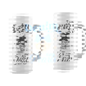 Denim And Pearls Bow Jean Western Cowgirl Ladies Girls Women Coffee Mug - Thegiftio