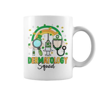 Dermatology Squad Dermatologist Rainbow St Patrick's Day Coffee Mug | Mazezy