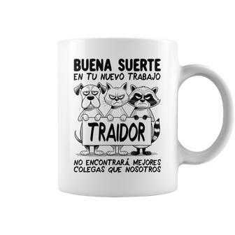 Despedida Compañero Trabajo Cambio De Trabajo Traidor Colega Taza de café - Regaloses