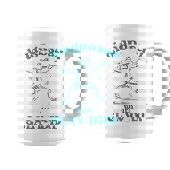Diagnosed Slay-Dhd Adhd Frog Meme Silly Pun Y2k Goofy Coffee Mug - Thegiftio
