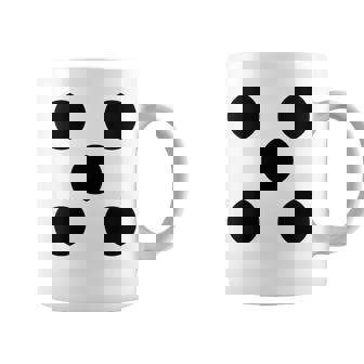 Dice Side Five 5 Dots Board Games Roleplay Coffee Mug | Mazezy