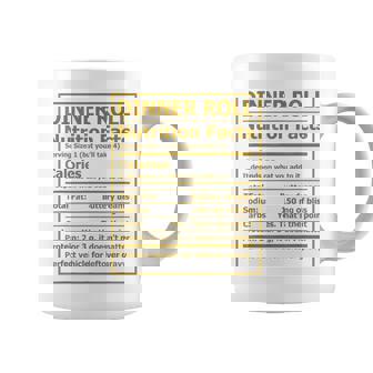 Dinner Roll Nutrition Matching Thanksgiving Recipe Coffee Mug | Mazezy