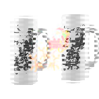 Dog Christmas Outfit Boxer Christmas Santa Sleigh Coffee Mug | Mazezy