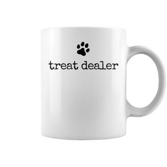 Dog Treat Dealer Vintage Pet Print Dog Dad Mom Coffee Mug - Monsterry