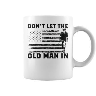 Don't Let The Old Man American Flag In Guitar Walking Retro Coffee Mug - Thegiftio UK