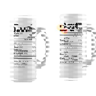 Donut Lovers Doughnut Costume Family Food Nutrition Facts Coffee Mug | Mazezy