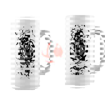 Dragon Et Guerrier Esthétiques Japonais Coucher Deoleil Rouge Japonais Manche Longue Tasse - Cadeauxyz