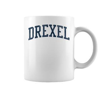 Drexel Nc Vintage Athletic Sports Jsn2 Navy Print Coffee Mug - Thegiftio
