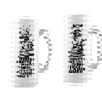 Dumpster Diving Champion Raccoon Lovers Trash Humor Coffee Mug | Mazezy