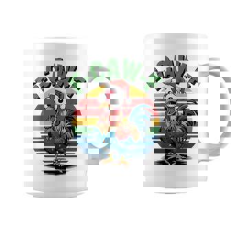 F-Awk-F Chicken Meme F-Caw-F Rooster Pun Retro Christmas Coffee Mug - Monsterry