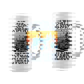 Farm Shirt But Farming Is Importanter Farmer Tractor Farming Coffee Mug | Mazezy