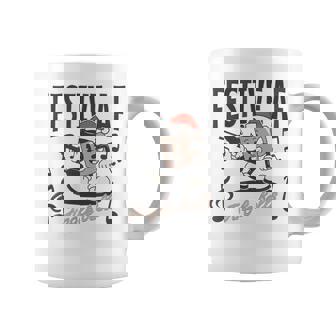 Festive AF Jingle Bells Paintball Coffee Cartoon Coffee Mug | Mazezy