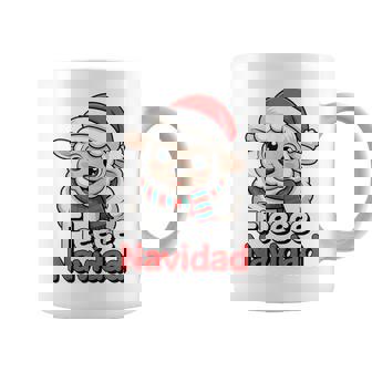 Fleece Navidad Sheep Lamb Santa Hat Cute Animal Christmas Tank Top Coffee Mug | Mazezy