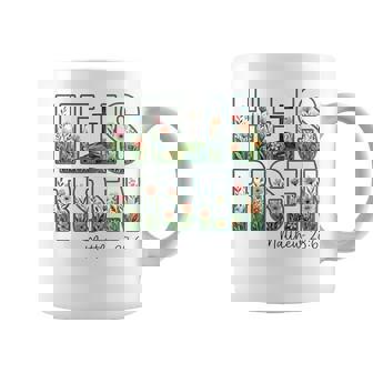 Floral He Is Risen Cross Christian Jesus Coffee Mug | Seseable CA