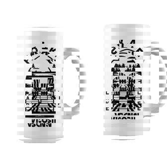 Fox Lake Wisconsin Outdoors Vintage Tank Top Coffee Mug | Mazezy