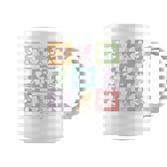 French Bulldog Pop Art Flower Grid Daisy Boho Frenchie Mom Coffee Mug | Mazezy