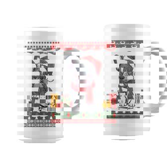 French Bulldog Santa Hat Frenchie Dog Ugly Christmas Sweater Coffee Mug - Monsterry