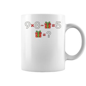 67 Six Seven Brainrot Math Equation Christmas Puzzle Tri-Blend Coffee Mug - Monsterry