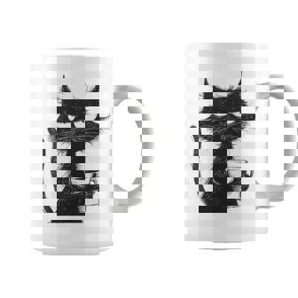 Angry Cat With Graphic Coffee Mug - Thegiftio