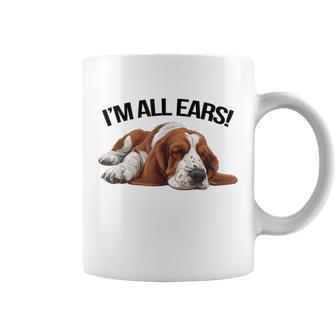 Basset Hound I'm All Ears Dog Pet Owner Coffee Mug - Thegiftio UK