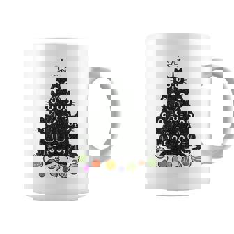 Black Cat Christmas Tree Cats Lover Meow Xmas Holiday Coffee Mug | Seseable CA