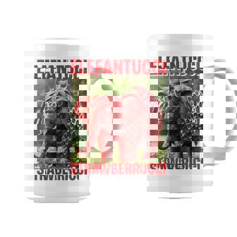 Brainrot Animal Gen Alpha Meme ストロベリーエレファント コーヒーマグ - Kawaiitshirt