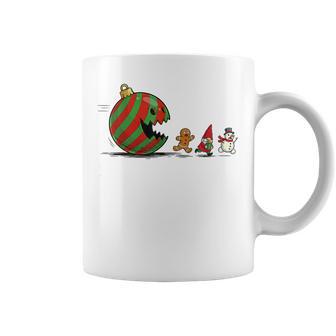 Christmas Ornament Ball Retro Eating Videogame Gnome Coffee Mug - Seseable