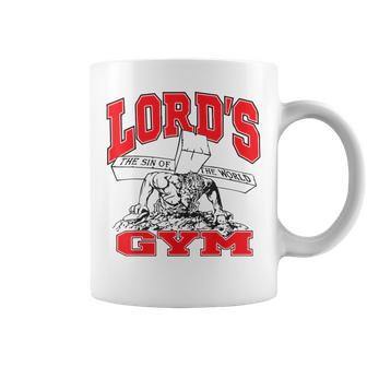 Jesus Lord's Gym The Sin Of The World God Coffee Mug - Thegiftio UK