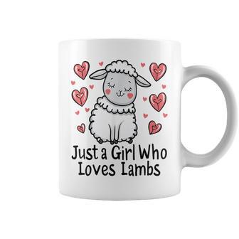 Lamb Lovers Just A Girl Who Loves Lambs Coffee Mug - Thegiftio UK