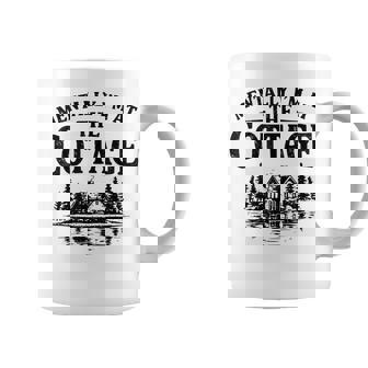 Mentally I'm At The Cottage Vintage Cabin Lake House Coffee Mug - Thegiftio