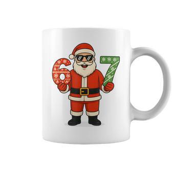 Santa 67 Snow Flak Christmas Xmas Ns Boys Coffee Mug - Monsterry